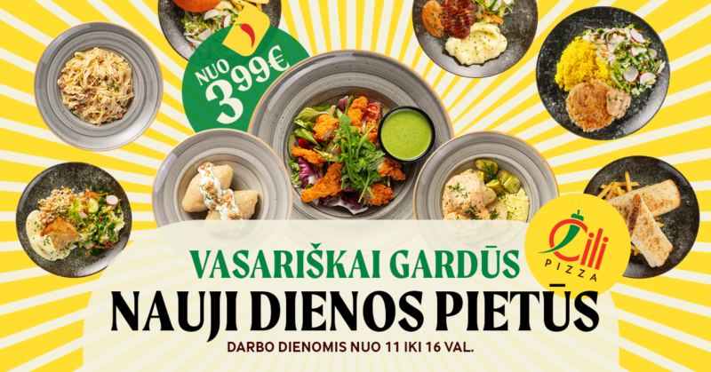 Dienos pietūs tik nuo 3,99 EUR!