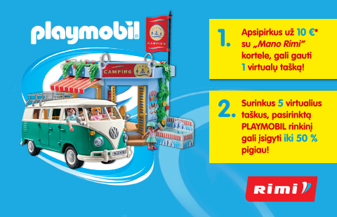 RIMI | GALI SURINKTI „PLAYMOBIL“ KOLEKCIJĄ!