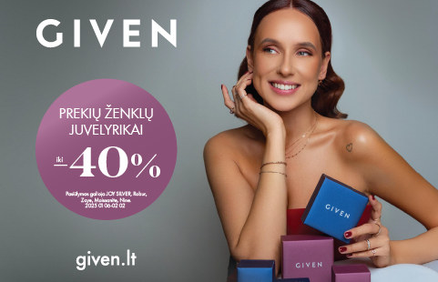 NUOLAIDOS VARDINĖMS KOLEKCIJOMS -40%!