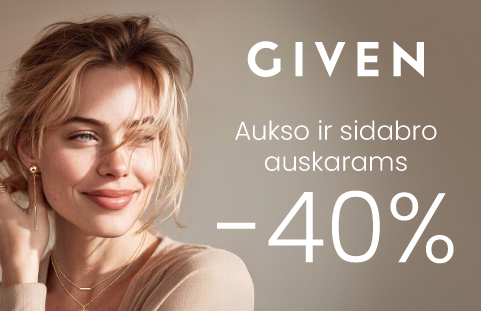 Auksiniams ir sadabriniams auskarams -40% nuolaida