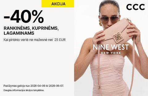-40% nuolaida rankinėms kuprinėms, lagaminams!