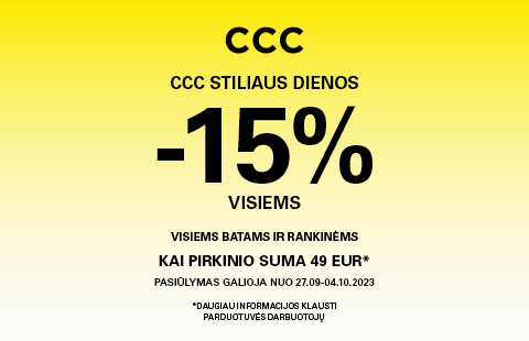 -15% visiems batams ir rankinėms!