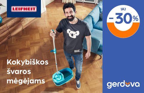 Leifheit – kokybiškos švaros mėgėjams.