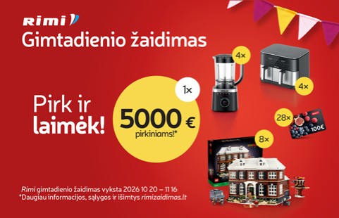 RIMI | GIMTADIENIO ŽAIDIMAS