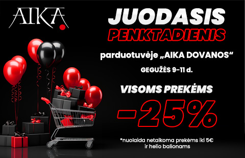 Visoms prekėms 25 % nuolaida