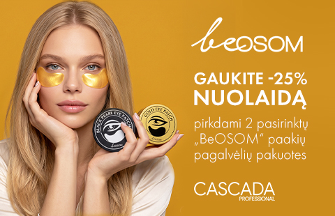 -25% perkant 2 pakuotes „BeOsom“ paakių pagalvėlių
