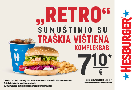 „Retro“ sumuštinio su traškia vištiena kompleksas 7,10 eur.*