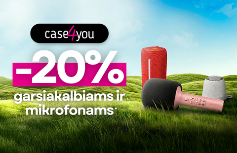 IŠPARDAVIMAS: -20% garsiakalbiams ir mikrofonams!
