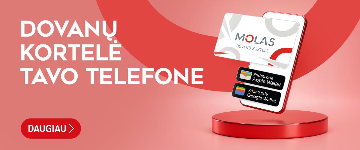 Dovanų kortelė tavo telefone