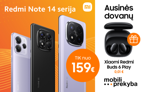 MOBILI PREKYBA | Dovana – Redmi Buds 6 Play ausinės