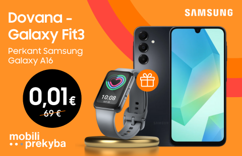 MOBILI PREKYBA | DOVANA: Galaxy Fit3 išmani apyrankė!