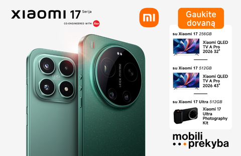 MOBILI PREKYBA | Xiaomi 17 + Dovanos