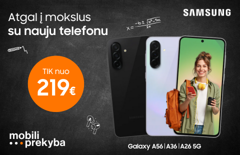 MOBILI PREKYBA | Samsung Galaxy A serija nuo 219 Eur