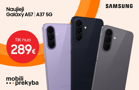 MOBILI PREKYBA | SAMSUNG A37 – tik nuo 289 Eur