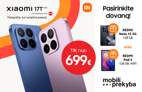 MOBILI PREKYBA | Dovana – telefonas arba planšetė
