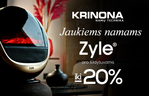 Iki -20% „Zyle“ oro šildytuvams