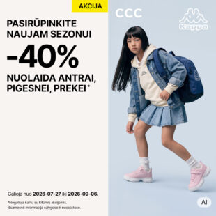 -40% NUOLAIDA ANTRAI PIGESNEI PREKEI