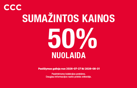 Kolekcijų išpardavimas  jau prasidėjo, o nuolaidos siekia iki 50 %!